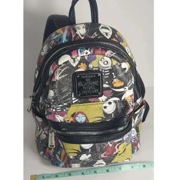 Disney Loungefly Mini Backpack Nightmare Before Christmas Vintage Tim Burtons - Picture 10 of 14